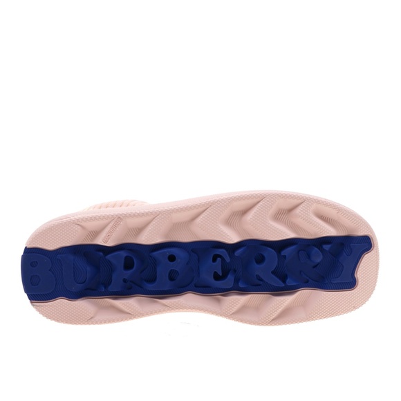 Burberry Knit Box Sneakers Woman Ip Check Pink Size 40 New - Picture 6 of 6